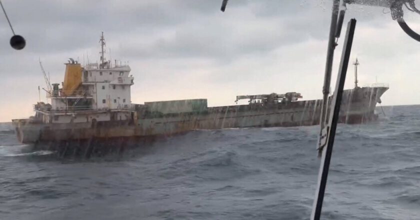 Taiwan suspects a China-linked vessel damaged an internet cable